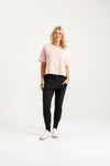 Apartment Pants -Black w Berry Blossom X - HOME-LEE Pant NZ LUMA