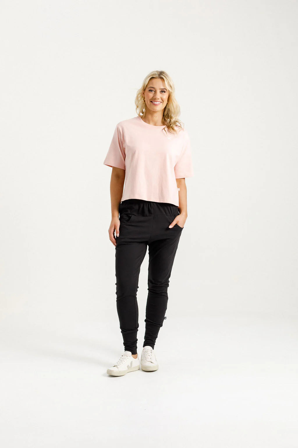 Apartment Pants -Black w Berry Blossom X - HOME-LEE Pant NZ LUMA
