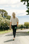 Apartment Pants -Black w Kelly Green X - HOME-LEE Pant NZ LUMA