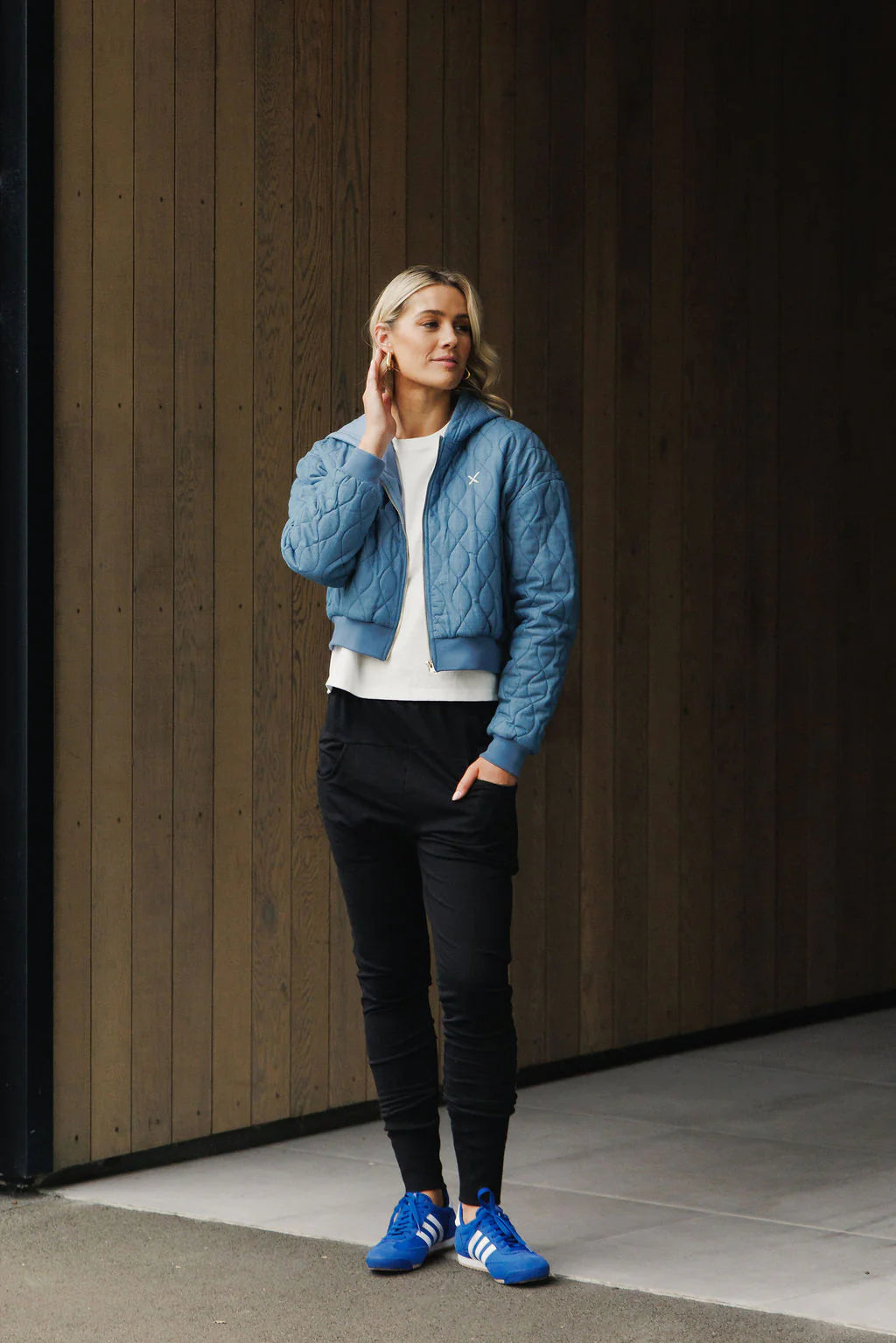 Apartment Pants - Black w Marine Blue Shadow X - HOME LEE Pant NZ LUMA