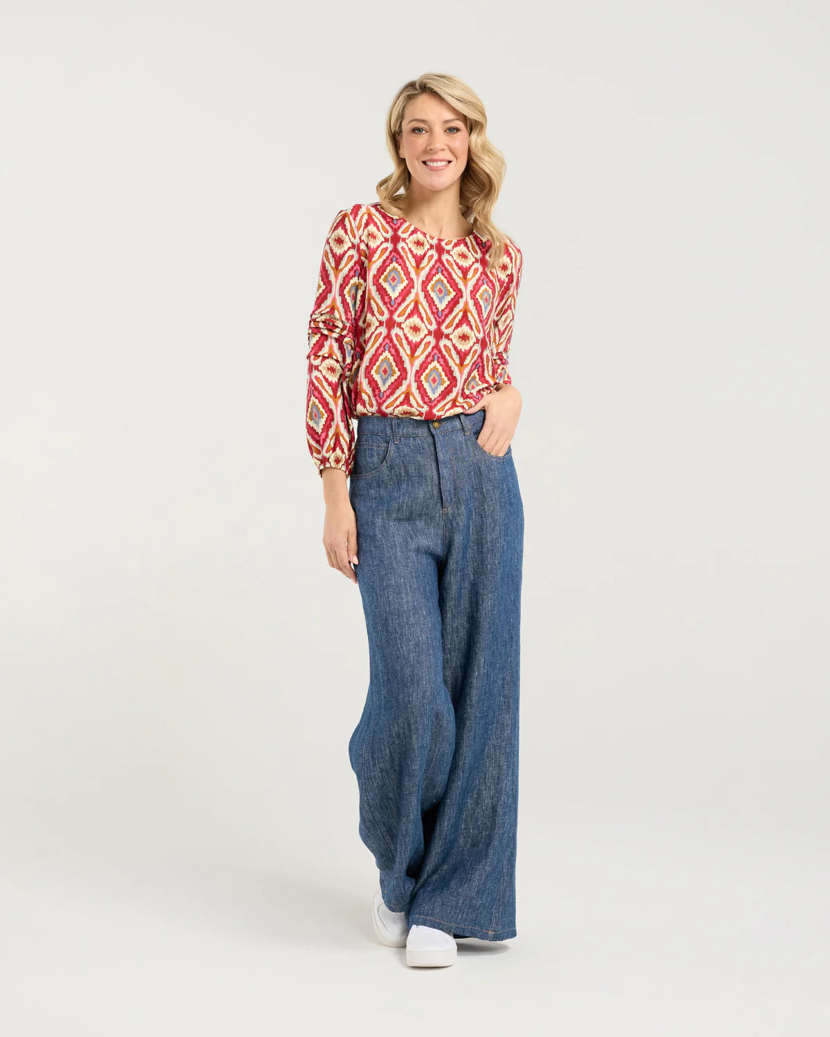 Apollo Denim Wide Leg Jean - blackstone Pant NZ LUMA