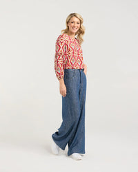 Apollo Denim Wide Leg Jean - blackstone Pant NZ LUMA