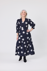 April Dress - Black Dot - LEMON TREE Dress NZ LUMA
