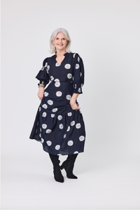 April Dress - Black Dot - LEMON TREE Dress NZ LUMA
