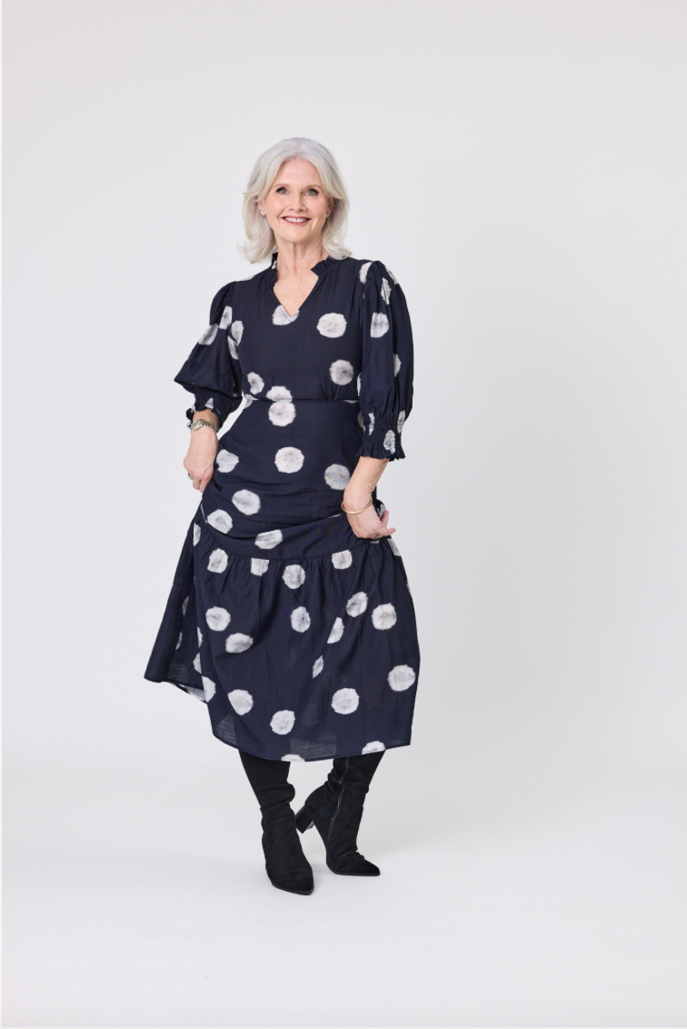 April Dress - Black Dot - LEMON TREE Dress NZ LUMA