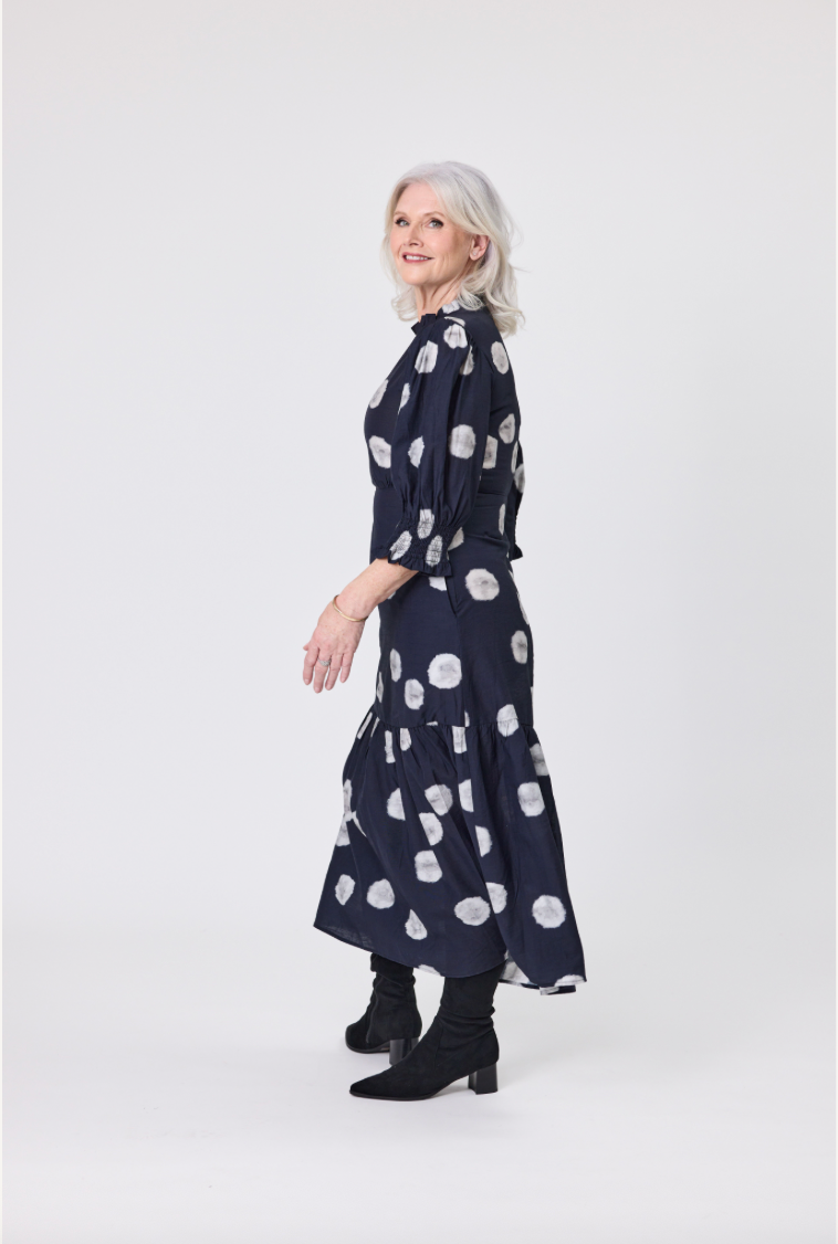 April Dress - Black Dot - LEMON TREE Dress NZ LUMA