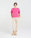 Ariane Broderie Sleeve Tee - BLACKSTONE Top NZ LUMA