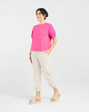 Ariane Broderie Sleeve Tee - BLACKSTONE Top NZ LUMA