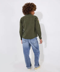 Astrid Badged Cotton Shirt - JOES BROWNS Shirt NZ LUMA
