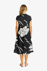 Atlas Midi Dress - Black & Ivory - PING PONG Dress NZ LUMA