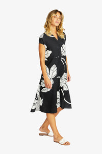 Atlas Midi Dress - Black & Ivory - PING PONG Dress NZ LUMA