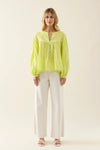 Aurora Button Blouse - Pomelo - ISLE OF MINE