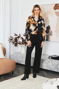 Aurora Pintuck Blouse - Aurora - PING PONG Top NZ LUMA