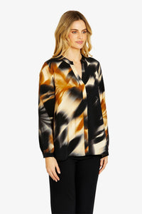 Aurora Pintuck Blouse - Aurora - PING PONG Top NZ LUMA