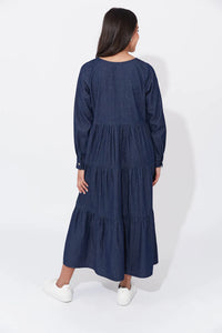 Austin Denim Maxi - Indigo - HAVEN Dress NZ LUMA