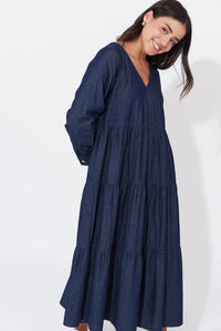 Austin Denim Maxi - Indigo - HAVEN Dress NZ LUMA