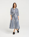 Ava Dress - Ink Check - SEDUCE Dress NZ LUMA