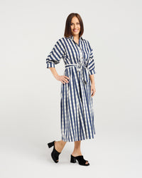 Ava Dress - Ink Check - SEDUCE Dress NZ LUMA