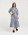 Ava Dress - Ink Check - SEDUCE Dress NZ LUMA
