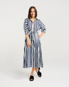 Ava Dress - Ink Check - SEDUCE Dress NZ LUMA