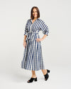 Ava Dress - Ink Check - SEDUCE Dress NZ LUMA