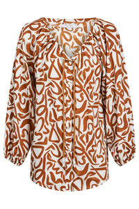 Bahama Button Tie Top - HAVEN Top NZ LUMA