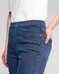 Bay Denim Pull On Pant - Brushed Indigo - VASSALLI Pant NZ LUMA