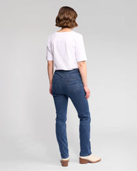 Bay Denim Pull On Pant - Brushed Indigo - VASSALLI Pant NZ LUMA