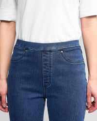 Bay Denim Pull On Pant - Brushed Indigo - VASSALLI Pant NZ LUMA