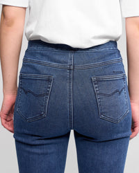 Bay Denim Pull On Pant - Brushed Indigo - VASSALLI Pant NZ LUMA