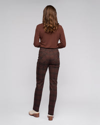 Bay Ponti Slim Leg Full Length Pull On Pant - Cherry - VASSALLI Pant NZ LUMA