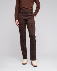Bay Ponti Slim Leg Full Length Pull On Pant - Cherry - VASSALLI Pant NZ LUMA