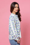 Becky Embroidered Shirt - Floral - CHARLO