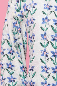 Becky Embroidered Shirt - Floral - CHARLO