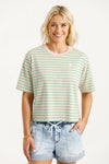 Becky Tee -Candy Apple Stripes - HOME LEE Top NZ LUMA