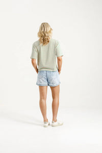 Becky Tee -Candy Apple Stripes - HOME LEE Top NZ LUMA