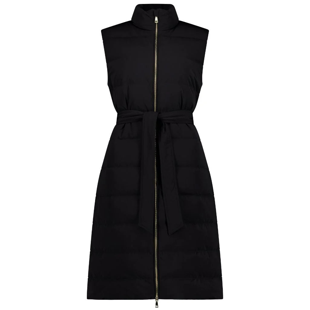 Bella 90/10 Maxi Vest - Black - MOKE Jacket NZ LUMA