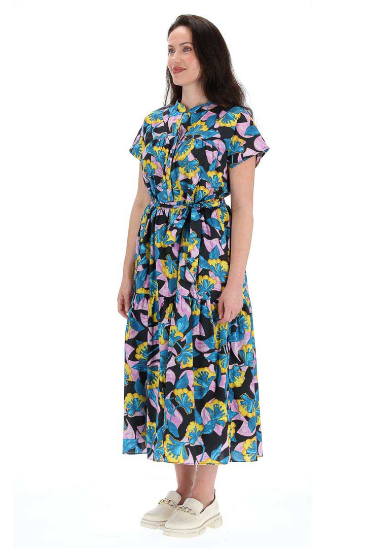 Bianca Maxi Shirt Dress - Print - CHARLO Dress NZ LUMA