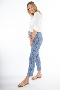 Blue Geo Benga Pant - JUMP Pant NZ LUMA