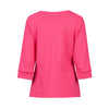 Boat Neck 3/4 Sleeve Top - Fuchsia - VASSALLI Top NZ LUMA