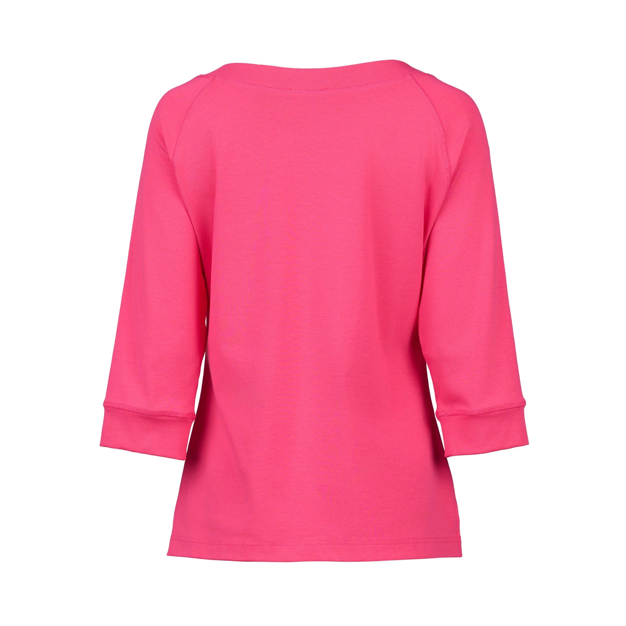 Boat Neck 3/4 Sleeve Top - Fuchsia - VASSALLI Top NZ LUMA