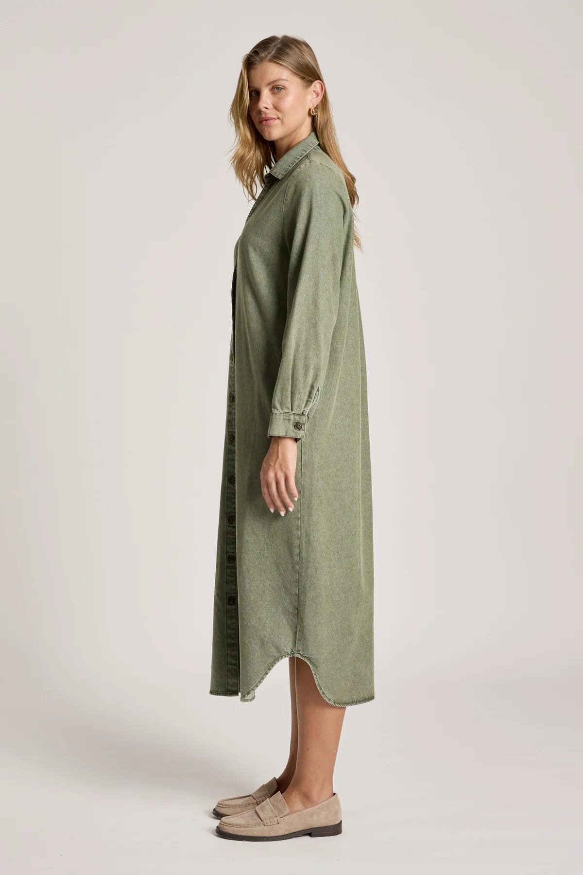Bodhi Denim Shirt Dress - EB+IVE DRESSES NZ LUMA