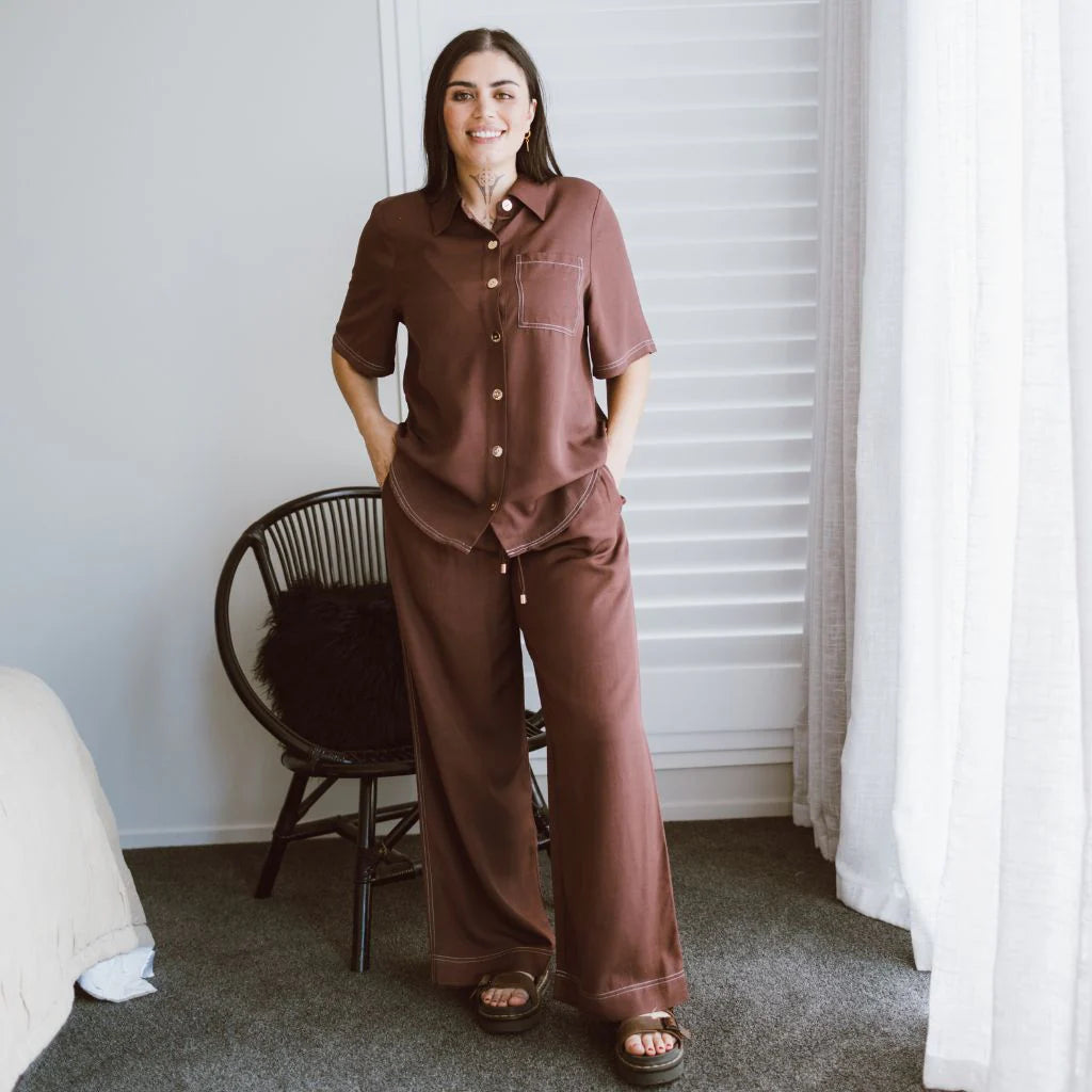 Bowie - Wide Leg Pants - MOKE Pant NZ LUMA