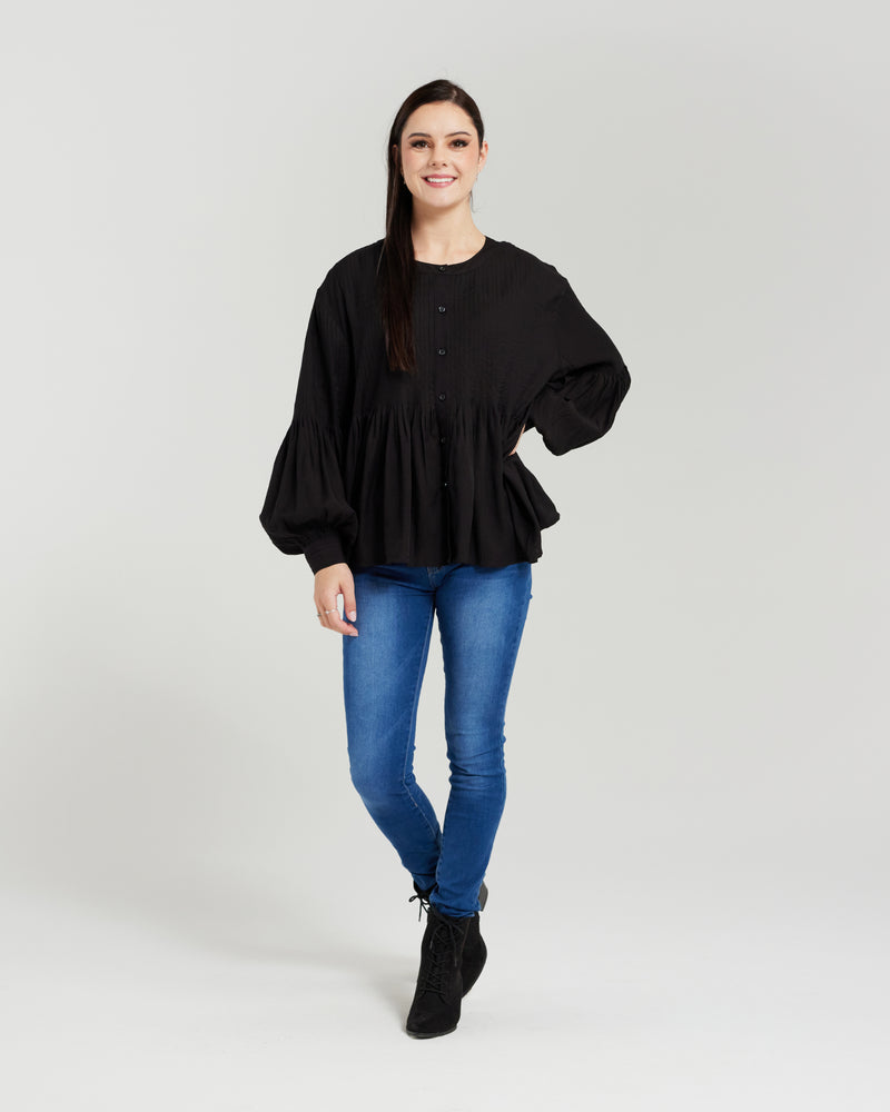 Bridget Top - Black - ZAFINA