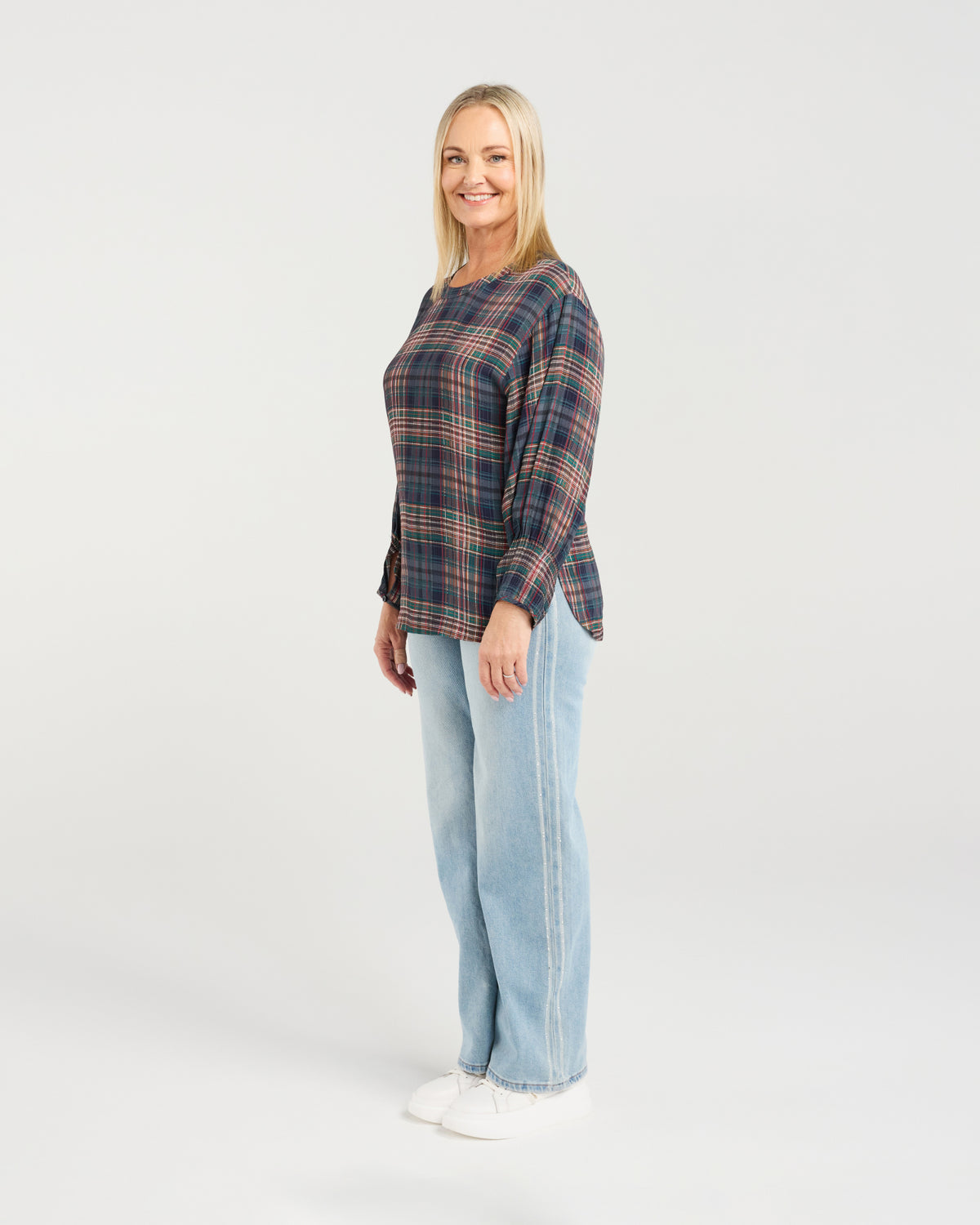 Brynn Top - Classic Plaid - SEDUCE Top NZ LUMA