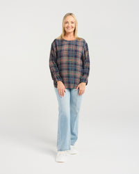 Brynn Top - Classic Plaid - SEDUCE Top NZ LUMA