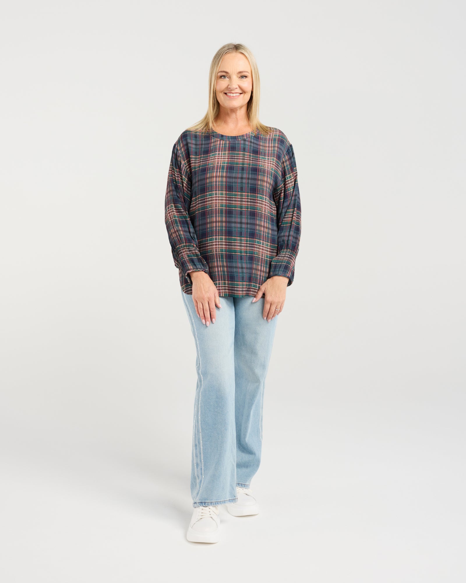 Brynn Top - Classic Plaid - SEDUCE Top NZ LUMA