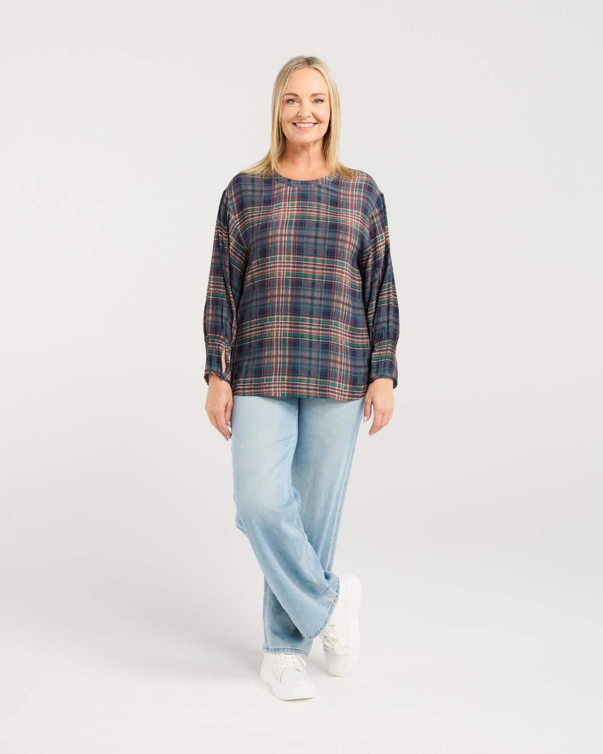 Brynn Top - Classic Plaid - SEDUCE Top NZ LUMA
