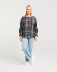 Brynn Top - Classic Plaid - SEDUCE Top NZ LUMA