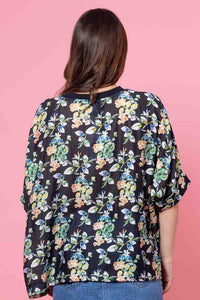 Lola Swing Top - Black Floral- CHARLO Top NZ LUMA